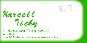 marcell tichy business card